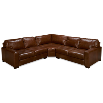 Pista 3 Piece Leather Sectional