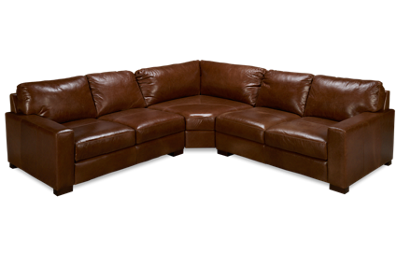 Soft Line Pista 3 Piece Leather Sectional
