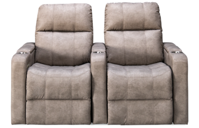 Soundtrack 2 Piece Power Reclining Sectional with 2 Recliners with Tilt Headrest