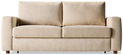 Captiva 3 Piece Queen Sleeper Sofa with Pillow Mattress Topper - Plush Foam - Track Arms - Oversized Queen Innerspring Mattress