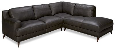 Caruso deals leather sectional