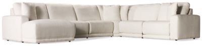 Nantucket 6 Piece Power Reclining Sectional with 2 Recliners with Tilt Headrest