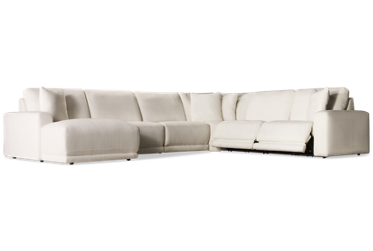 Nantucket 6 Piece Power Reclining Sectional with 2 Recliners with Tilt Headrest