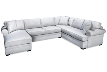 Choices 3 Piece Sectional - Sleek Style - Classic Comfort - Durable Sunbrella Fabric - Cozy Chaise Lounge - Three Toss Pillows