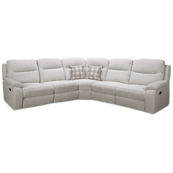 Margot Power 5 Piece Reclining Sectional with 3 Recliners with Tilt Headrest