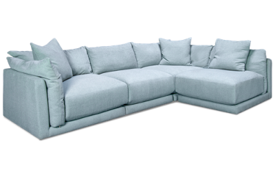 Dumont 4 Piece Sectional with 3 Toss Pillows