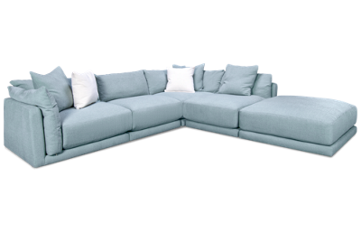 Dumont 5 Piece Sectional with 5 Toss Pillows