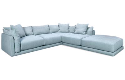 Dumont 5 Piece Sectional with 3 Toss Pillows