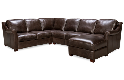 Everest 3 Piece Leather Sectional