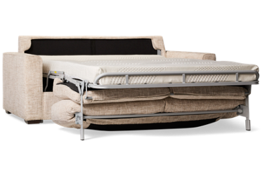 Crash Pad Full Sofa Bed - Track Arms - Durable Fabric - Contemporary Sleeper - Memory Foam Mattress