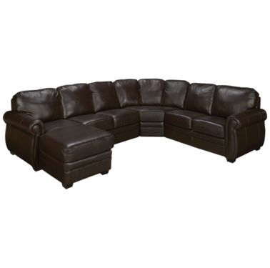 4 piece leather sectional sofa