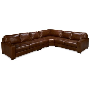 4 Piece Leather Sectional, Soft Leather Sectional