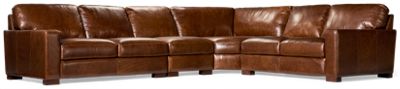 Pista 4 Piece Leather Sectional