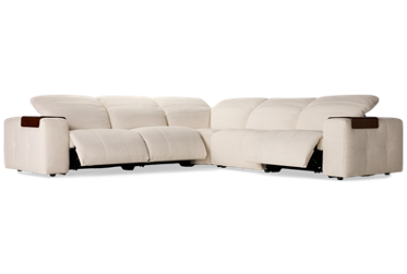 Adira 5 Piece Power Reclining Sectional with Tilt Headrest
