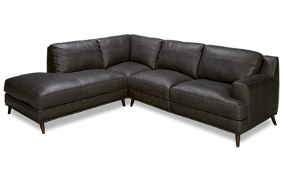 Caruso 2 Piece Leather Sectional