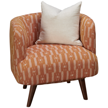 Design Lab Accent Swivel Chair with Toss Pillow