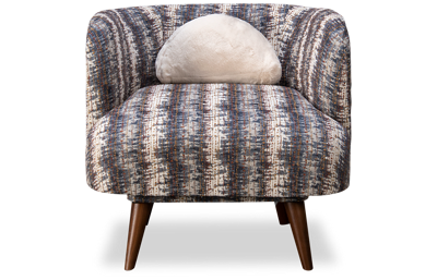 Design Lab Accent Swivel Chair with Toss Pillow