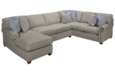 Morgan 3 Piece Sectional with Nailhead