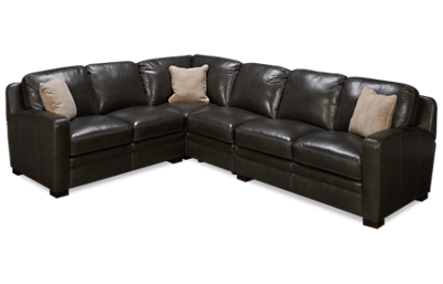El Paso 4 Piece Leather Sectional