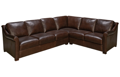 Everest 2 Piece Leather Sectional