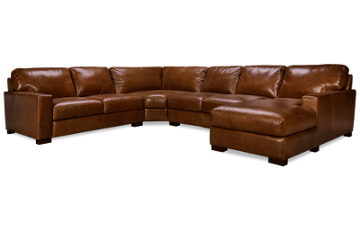 Pista 4 Piece Leather Sectional