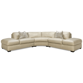 Caesar 3 Piece Leather Sectional
