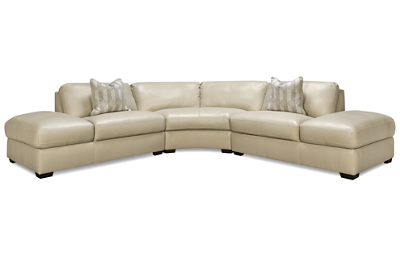 Caesar 3 Piece Leather Sectional