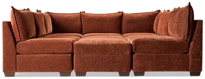 Puzzle 9 Piece Sectional - Modern Modular Design - Soft Upholstery - Perfect for Entertaining - Convenient Storage Ottomans - Plush Cushions - Versatile Configuration Options