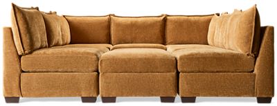 Puzzle 9 Piece Sectional - Modern Modular Design - Soft Upholstery - Perfect for Entertaining - Convenient Storage Ottomans - Plush Cushions - Versatile Configuration Options