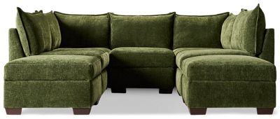 Puzzle 7 Piece Sectional - Modern Modular Design - Soft Upholstery - Perfect for Entertaining - Convenient Storage Ottomans - Plush Cushions - Versatile Configuration Options