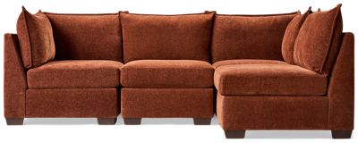 Puzzle 4 Piece Sectional - Modern L-Shaped Design - Soft