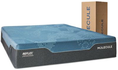 Molecule Reflex Pro Hybrid Mattress - Cool-Touch - Mattress-in-a-Box - Adaptive Coils - LiftCOR® PLUS Targeted Support - Ultra Air Engineered Foams (MEDIUM FIRM)