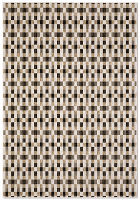 Hunter Area Rug – Contemporary Geometric – Machine-Woven – Black/Gold