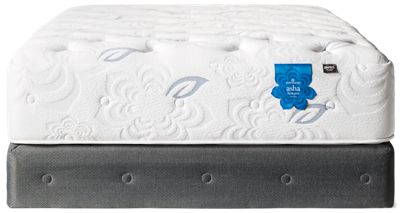 PranaSleep® Asha Luxe Pro Plush Mattress - Cool Touch Cover - Super Soft Graphite - Celsion™ Talalay Latex - Breathable Naturally Cooling Layers