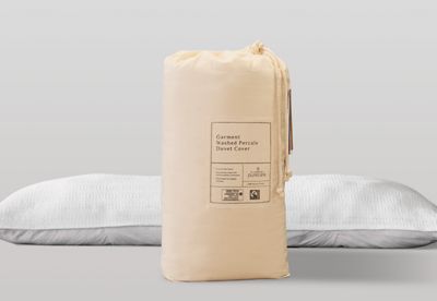 PureCare® Dr. Weil Collection Duvet Cover - Breathable 100% Natural Cotton - Garment Washed - Hidden Button Closures - Cool-Touch (Ecru)