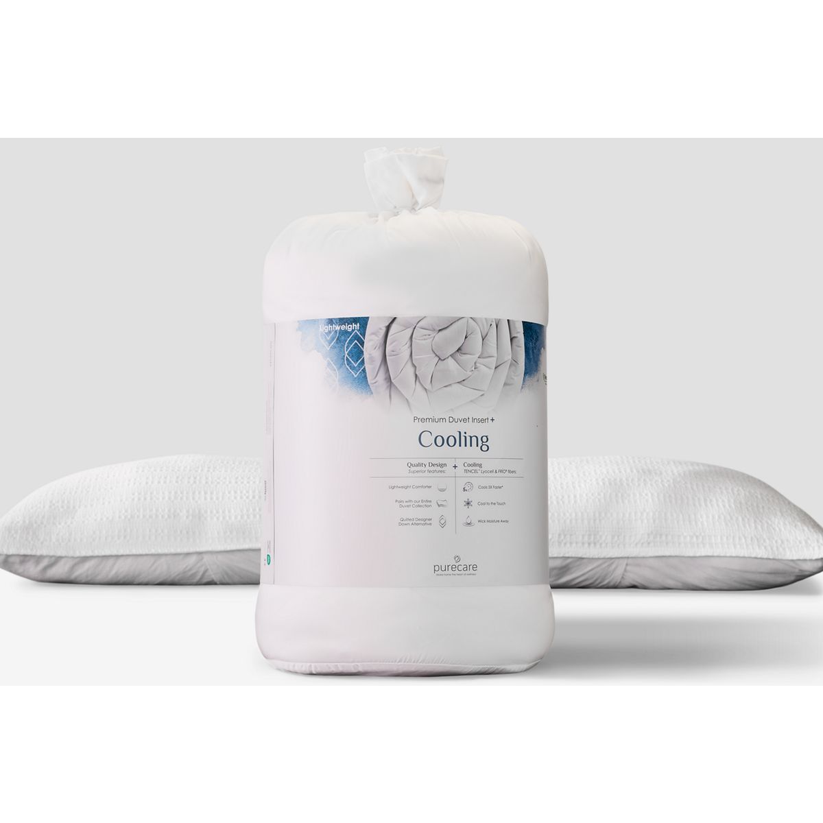 PureCare® Dr. Weil Collection Duvet Insert - Cool-Touch Cover - Down Alternative Fill - Breathable Moisture-Wicking - Lightweight Cozy Coverage - FRíO® Cooling Fibers