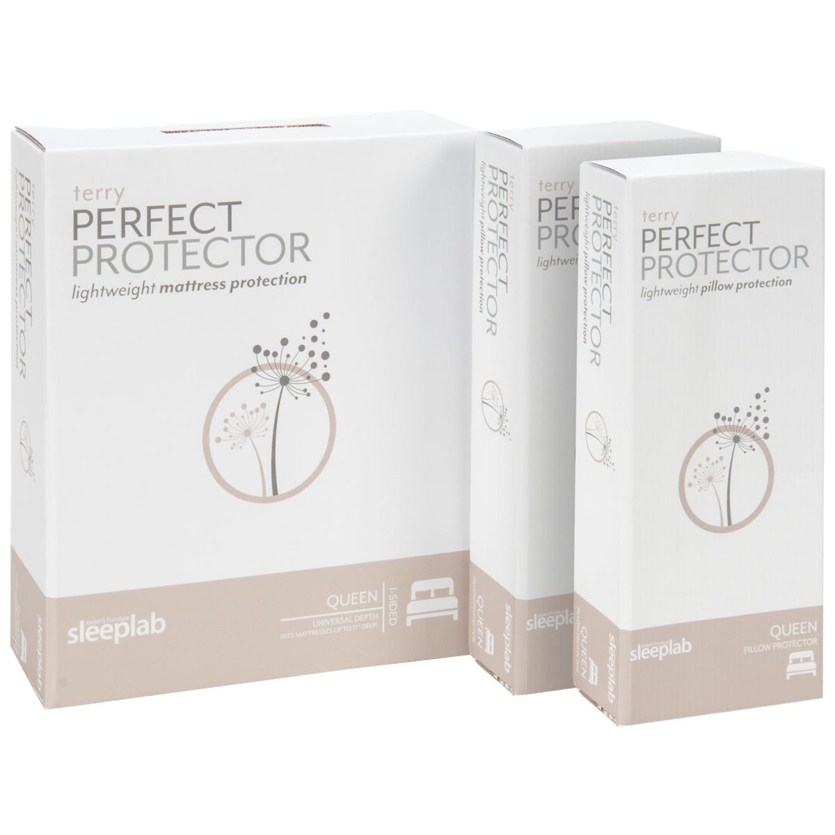 Jordan's Sleep Lab Terry Mattress Protector Bundle - Breathable Fabric - Allergen-Free Design - Durable Protection - Easy to Clean