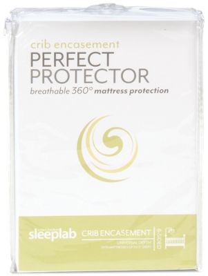 Jordan's Sleep Lab Crib Mattress Encasement Perfect Protector - 360-Degree Protection - Waterproof Barrier - Locking Zipper Closure - Anti-Microbial
