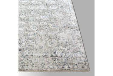 Brunswick Area Rug – Traditional – Machine-Woven – Light Grey/Blue