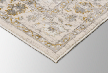 Azure Area Rug – Traditional – Machine-Woven – Ivory/Grey/Blue