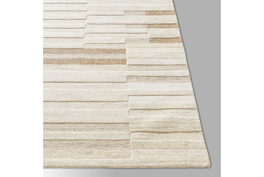 Brooke Area Rug – Contemporary – Hand Tufted Wool – Tan/Cream