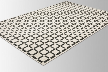 Hunter Area Rug – Contemporary – Machine-Woven – Beige/Black