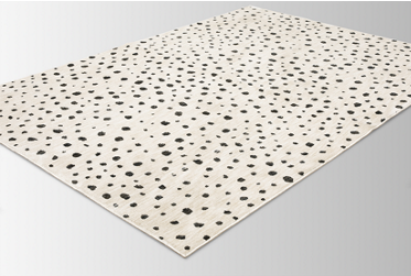 Hunter Area Rug – Contemporary – Machine Woven – Beige/Black