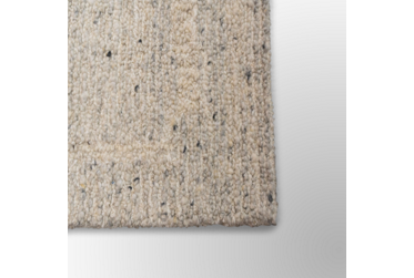 Teak Area Rug – Transitional – Hand-Tufted – Silver