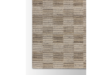 Amber Lewis Marlowe Area Rug – Coastal-Inspired – Hand Loomed – Stone/Fog Natural/Sand