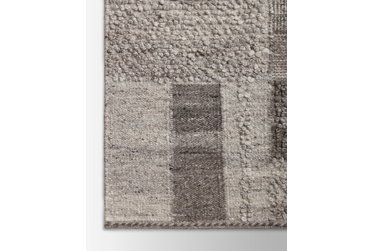 Manfred Area Rug – Casual Sophistication – Handknotted – Charcoal/Dove Patchwork