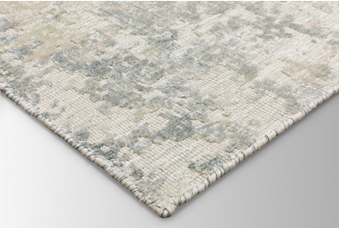 Solstice Area Rug – Abstract – Hand Loomed – Blue/Beige