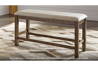 Moriville Counter Bench with Nailhead