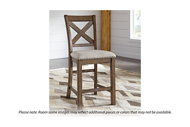 Moriville Counter Stool with Nailhead