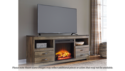Trinell 2 Drawer Fireplace TV Stand